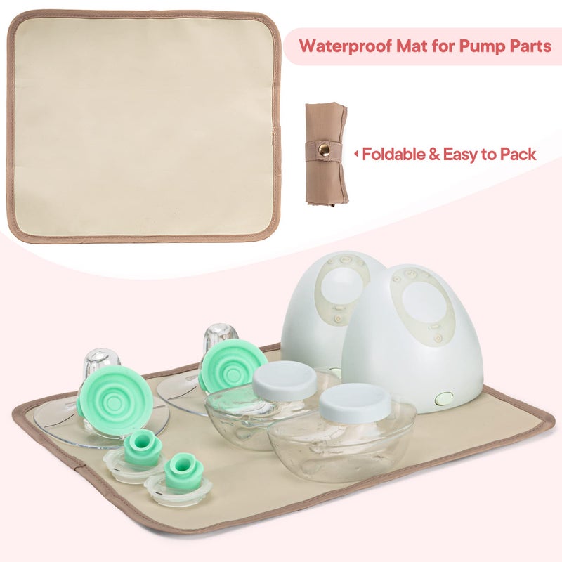 Fasrom Wearable Breast Pump Bag Compatible with Momcozy, Medela and Elvie Hands Free Pumps, Portable Carrying Case with Waterproof Mat for Working Moms Travel, Black (Bag Only, Patent Pending) - Image 4